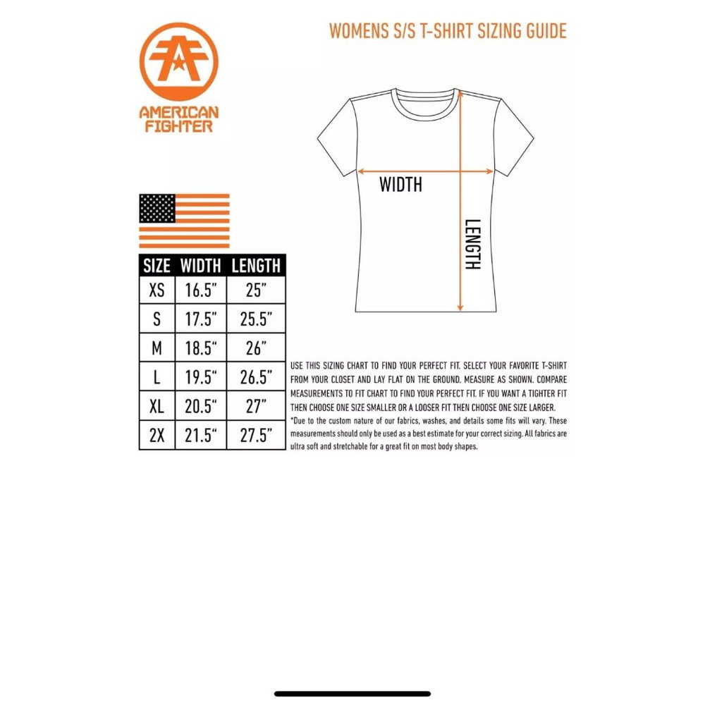 AMERICAN FIGHTER Women's T-Shirt S/S CARMOCHAEL - Picture 5 of 12